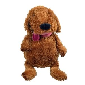 Manhattan Toy Orwell Dog Plush Stuffed Animal Toy Brown Tongue hanging out 2003